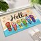 Hello Summer Doormat,Welcome Summer Flip Flops Decorative Door Mat,Non-Slip Rubber Backing Floor Mat Washable Seasonal Front Door Mat for Porch Decor, 29 x 17 Inch